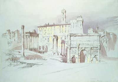 Le Forum, Rome, 19ème siècle - John Ruskin